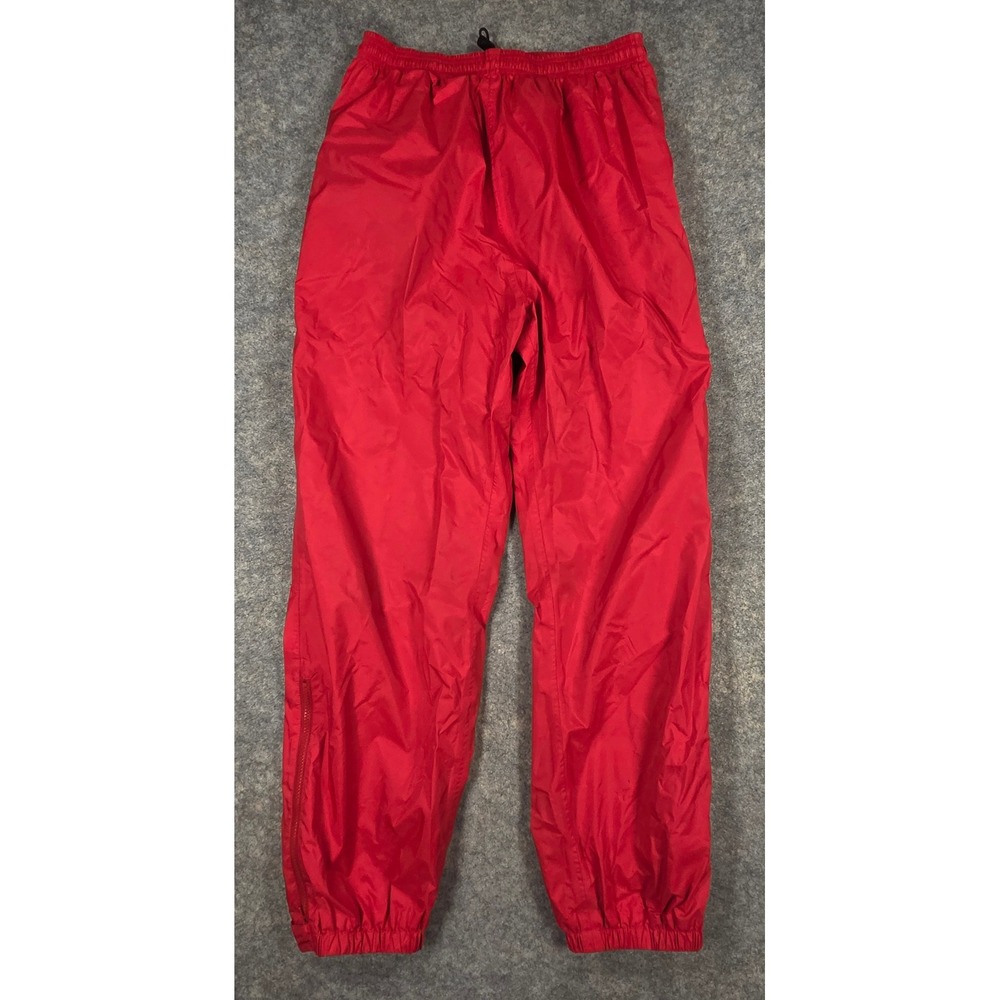 LL Bean Stowaway Rainwear Gore-Tex Pants Womens Medium Red Nylon 1050